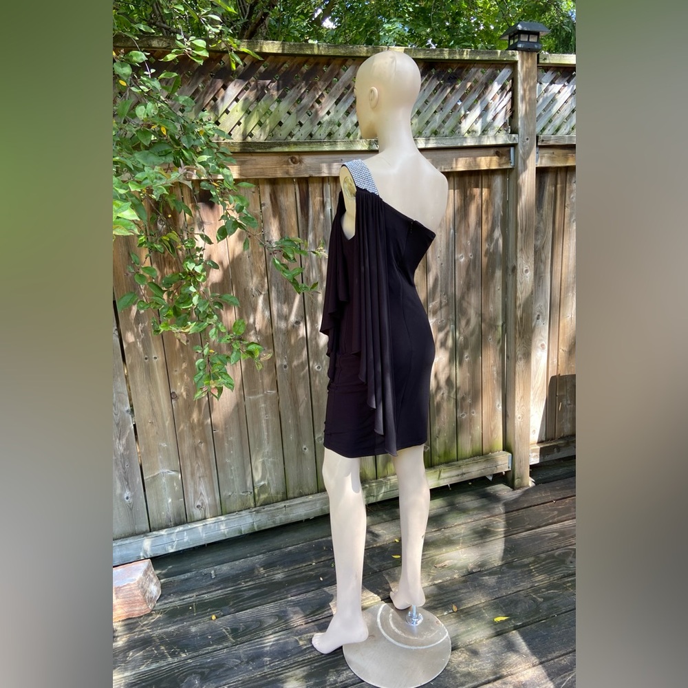 🐦‍⬛ 5/$25 🐦‍⬛ Fancy & Flowy Single Strap Asymmetrical Dress - Picture 10 of 16